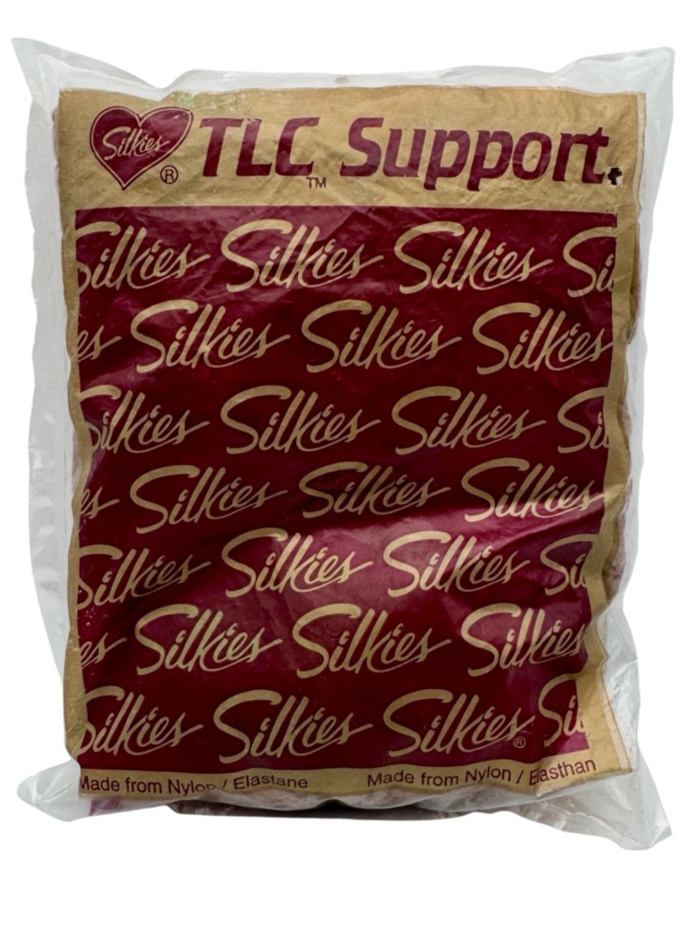 Vintage Silkies TLC Support Pantyhose Beige Honey Size 5 X-Large New Sealed USA